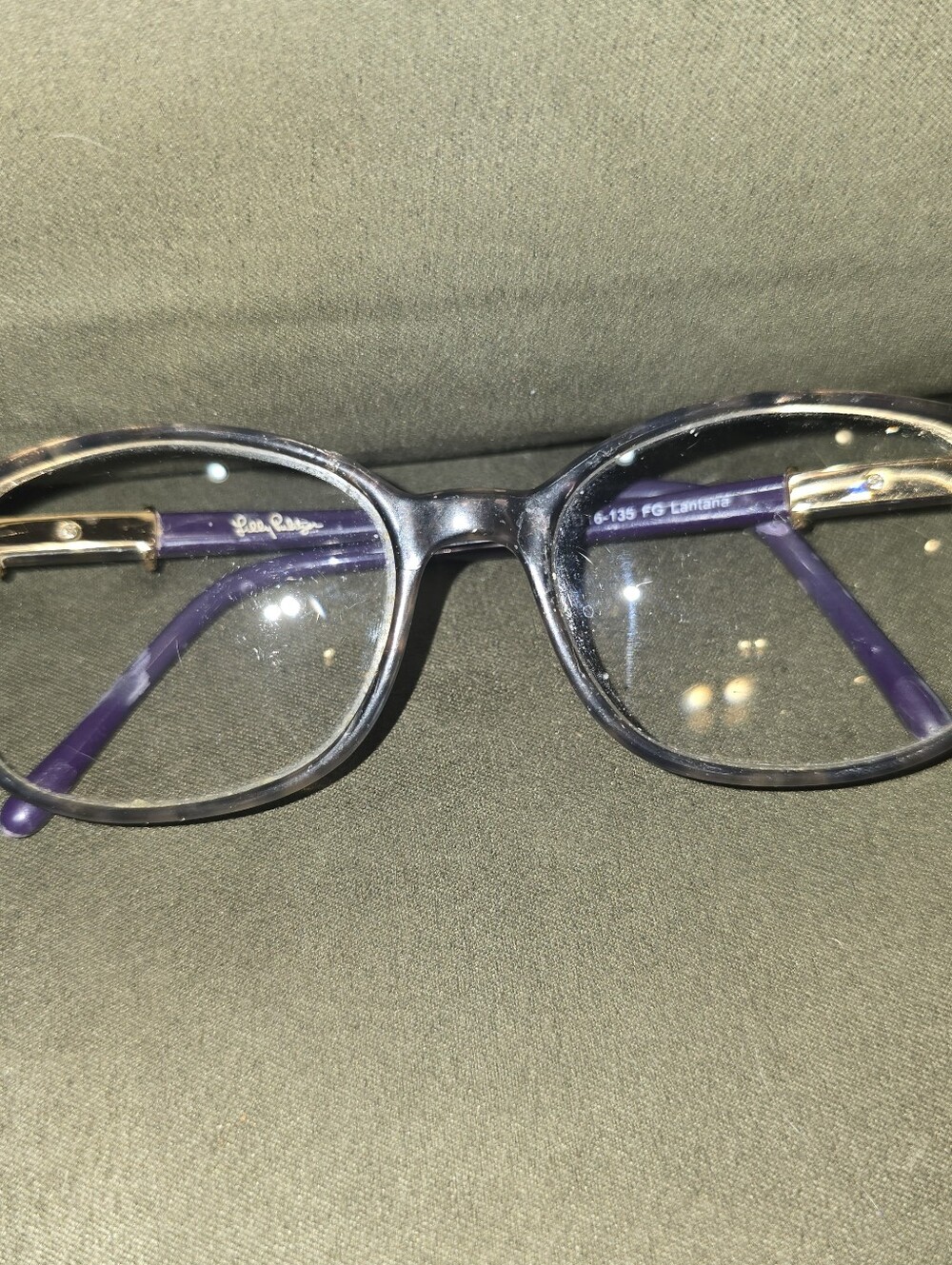 Lilly Pulitzer Lantana Purple Tortoise Frame